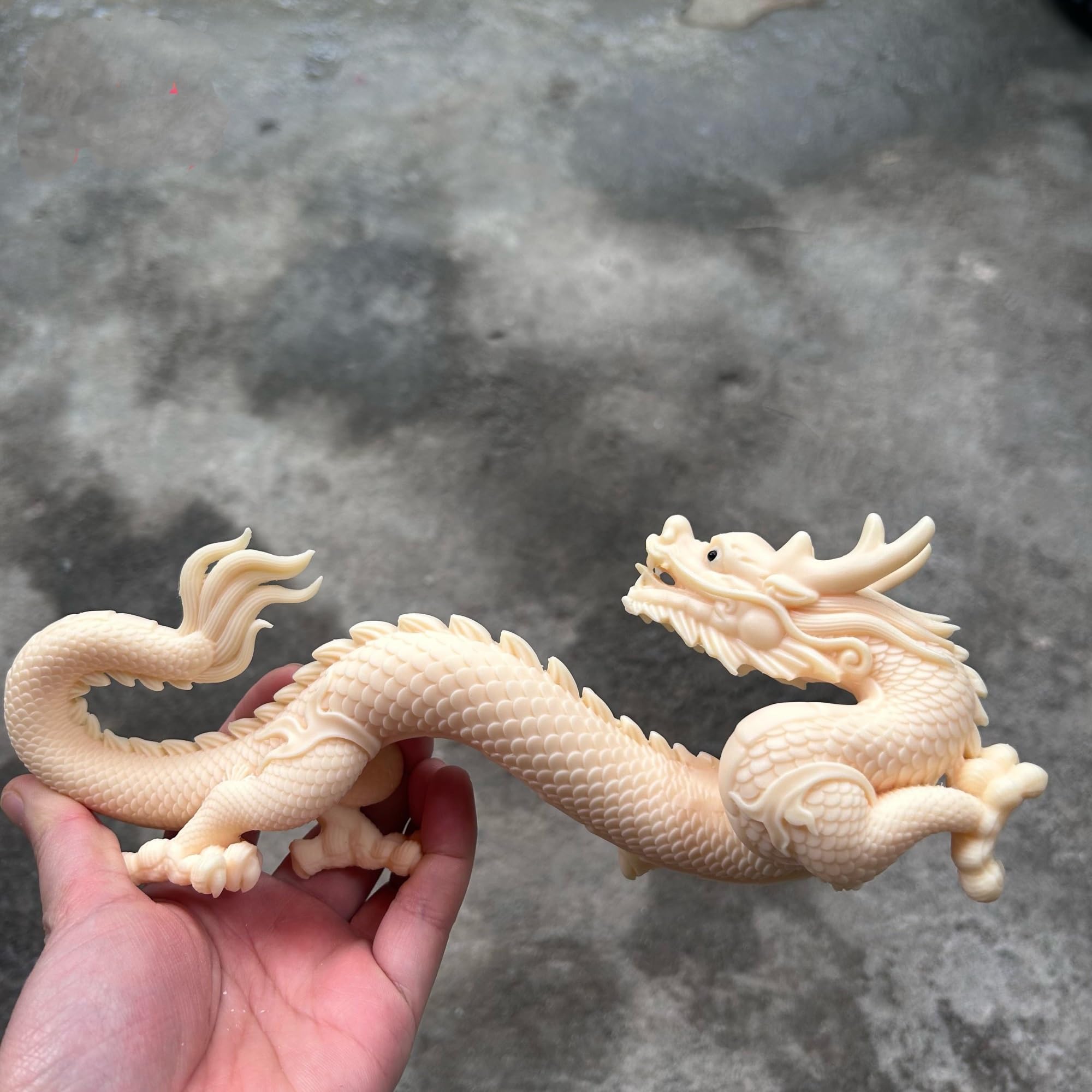 Amazon.co.jp: 龍の置物 白龍 龍 置物 風水 玄関 白龍のご利益 願い龍