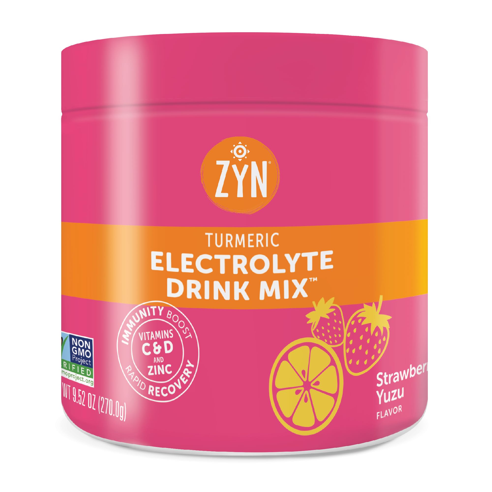 ZYN® Strawberry Yuzu Turmeric Electrolyte Drink Mix, 7 Packets - View #2