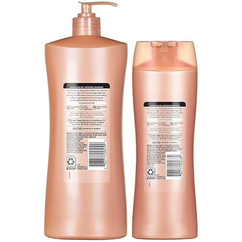 Miniatura 9 de Suave Champú Marroquí con Infusión de Aceite de 2 tamaños, limpiador diario suave para cabello suave y brillante