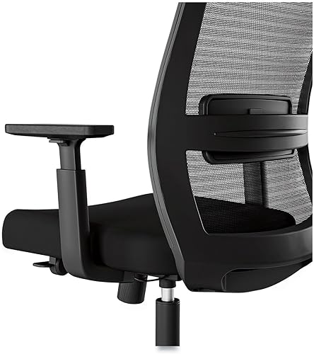 Miniatura 5 de Alera Ashdale - Silla de oficina ergonómica giratoria, silla de trabajo con respaldo de malla, asiento ajustable y altura del brazo, soporta hasta