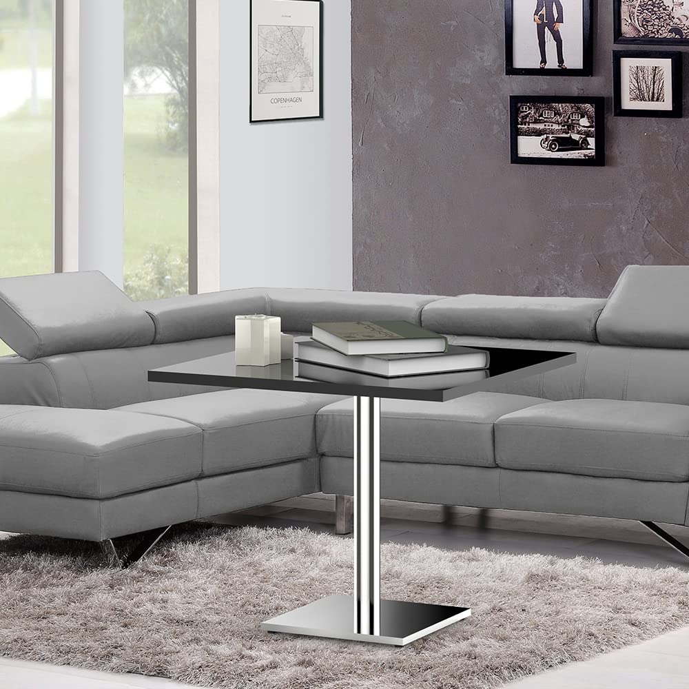 Melko Tischuntergestell Tischgestell 2-teilig Edelstahl 45x45x72 cm Silber