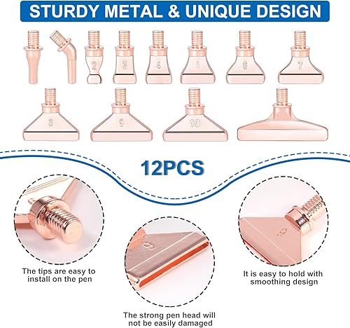 Miniatura 10 de Bolígrafo de pintura de diamantes, bolígrafos de arte de diamantes con puntas de rosca de tornillo, 1 bolígrafo de pintura de diamante luminoso y 6