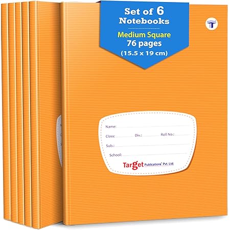 WOODSNIPE Soft Brown Cover Maths Square Ruled Notebooks | Square 1 inch ...