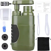 Filtro De Água De Bomba Manual Portátil, 100.000 Galões De Sobrevivência De Filtro De Água De Acampamento, Sistema De Filtro De Água De Mochila De 3 Graus 0,01Μm Purificador De Água De Acampa