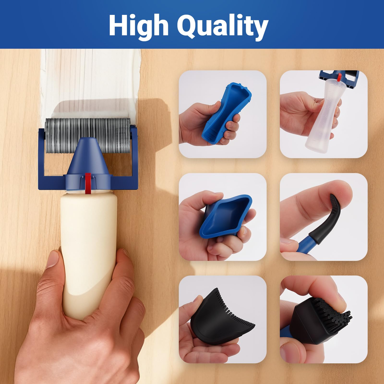 Wood Glue Roller Applicator Set - 10 Piece -4