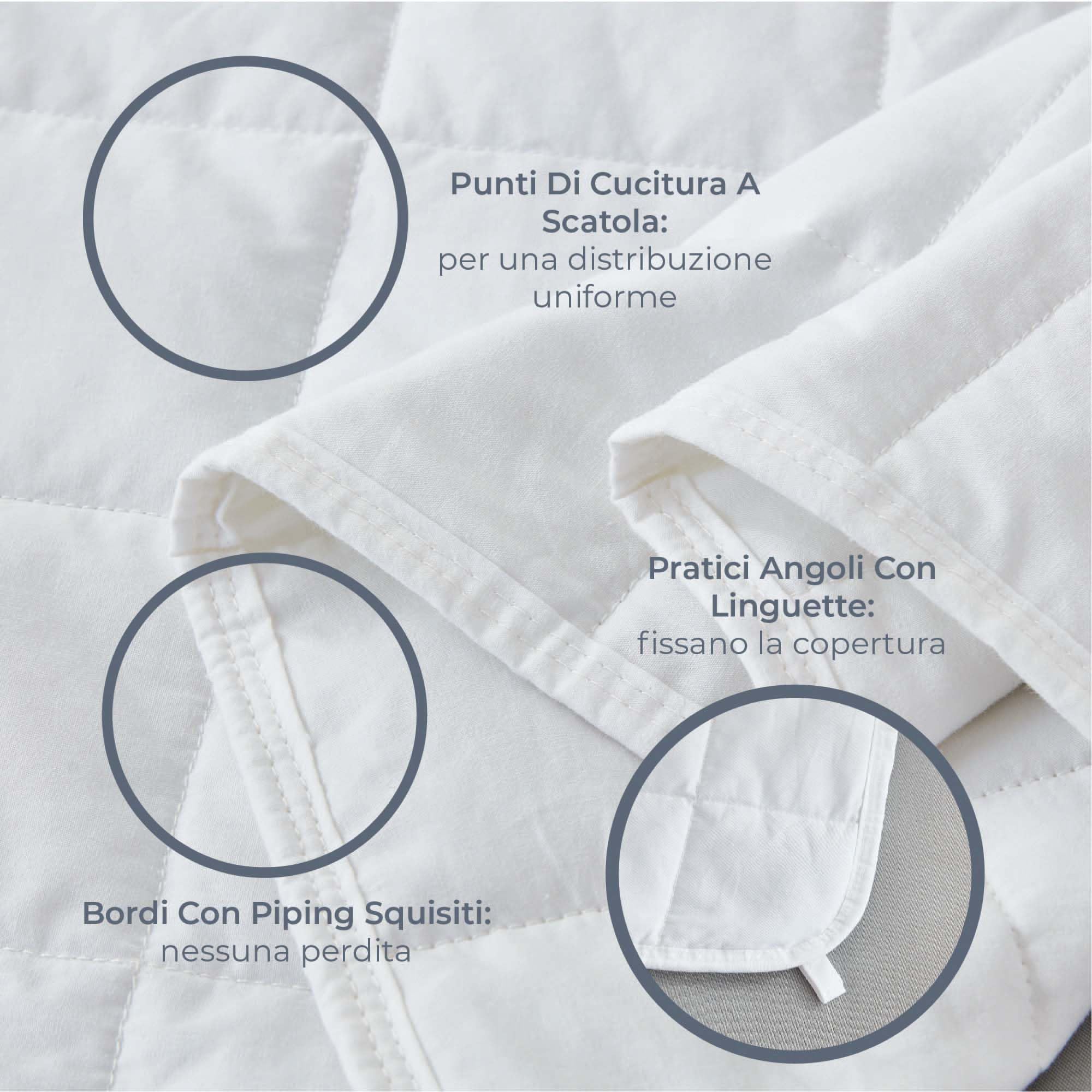 Degrees of Comfort Coperta pesante 135x200cm 7kg, terapeutica anti-stress 100% cotone, pesante, per adulti. Migliora il sonno, riduce lo stress