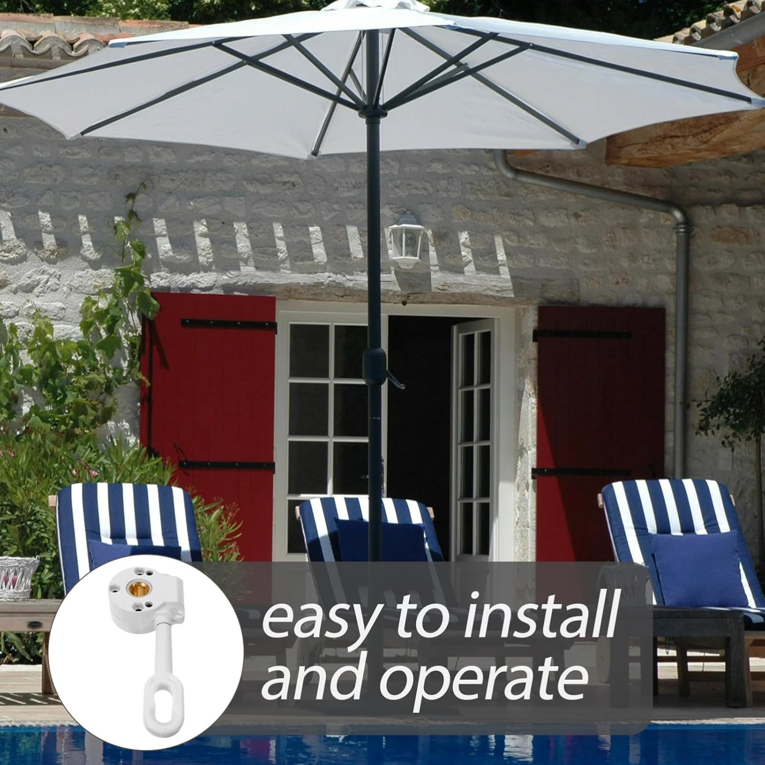 ibasenice 3pcs Awning Driving Gear Tool Mechanism for of Retractable Awnings for Outdoor Spaces and Sunlight Management