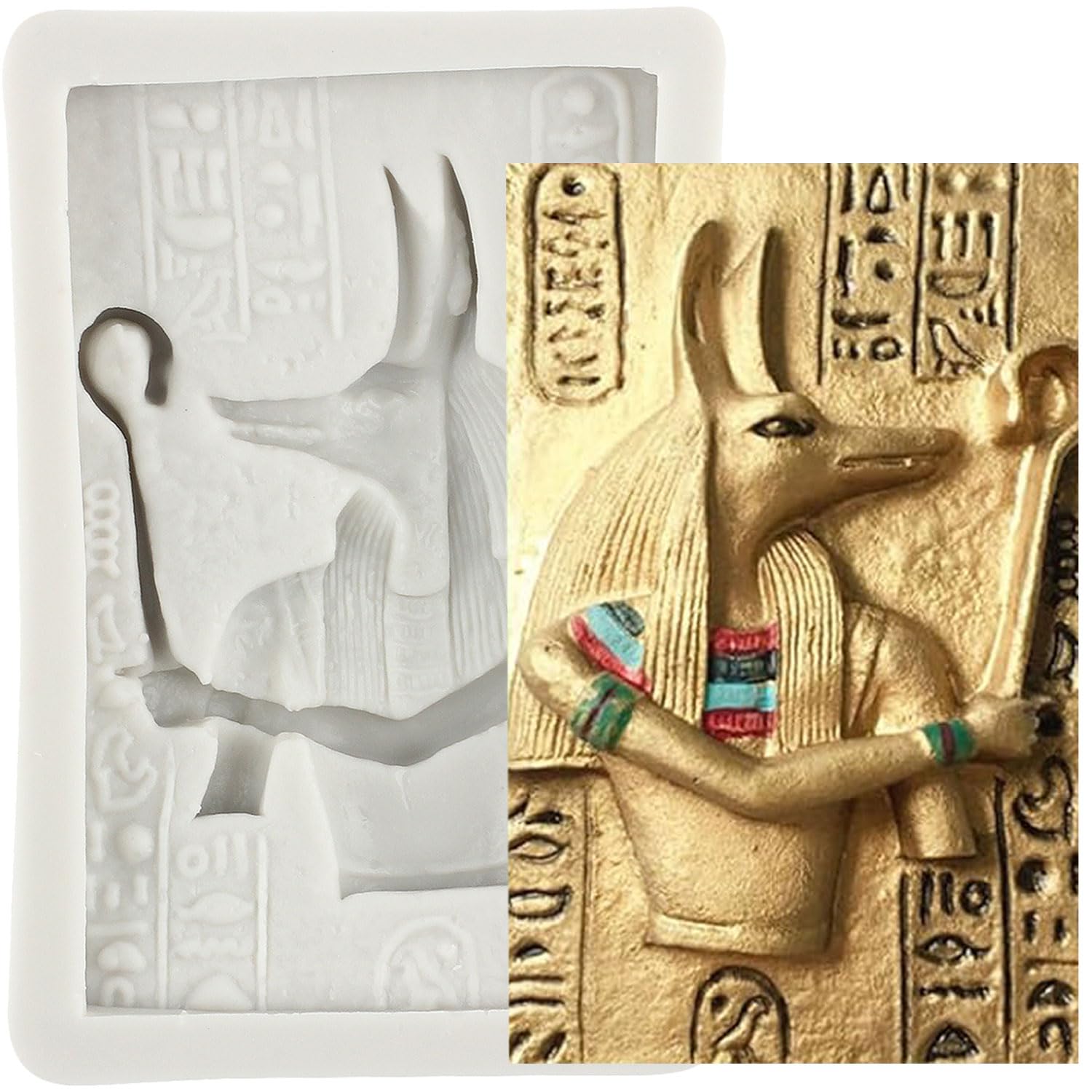 Stampo In Silicone Per Torta A Forma Di Anubis Egiziano - Per Cioccolato, Fondente E Decoration - Foto 2