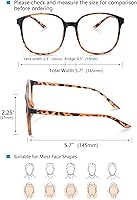 Vista 2 de Blue Light Blocking Glasses Oversized - Phones TV Eyeglasses for Women Men, Anti Eyestrain&Glare Computer Glasses
