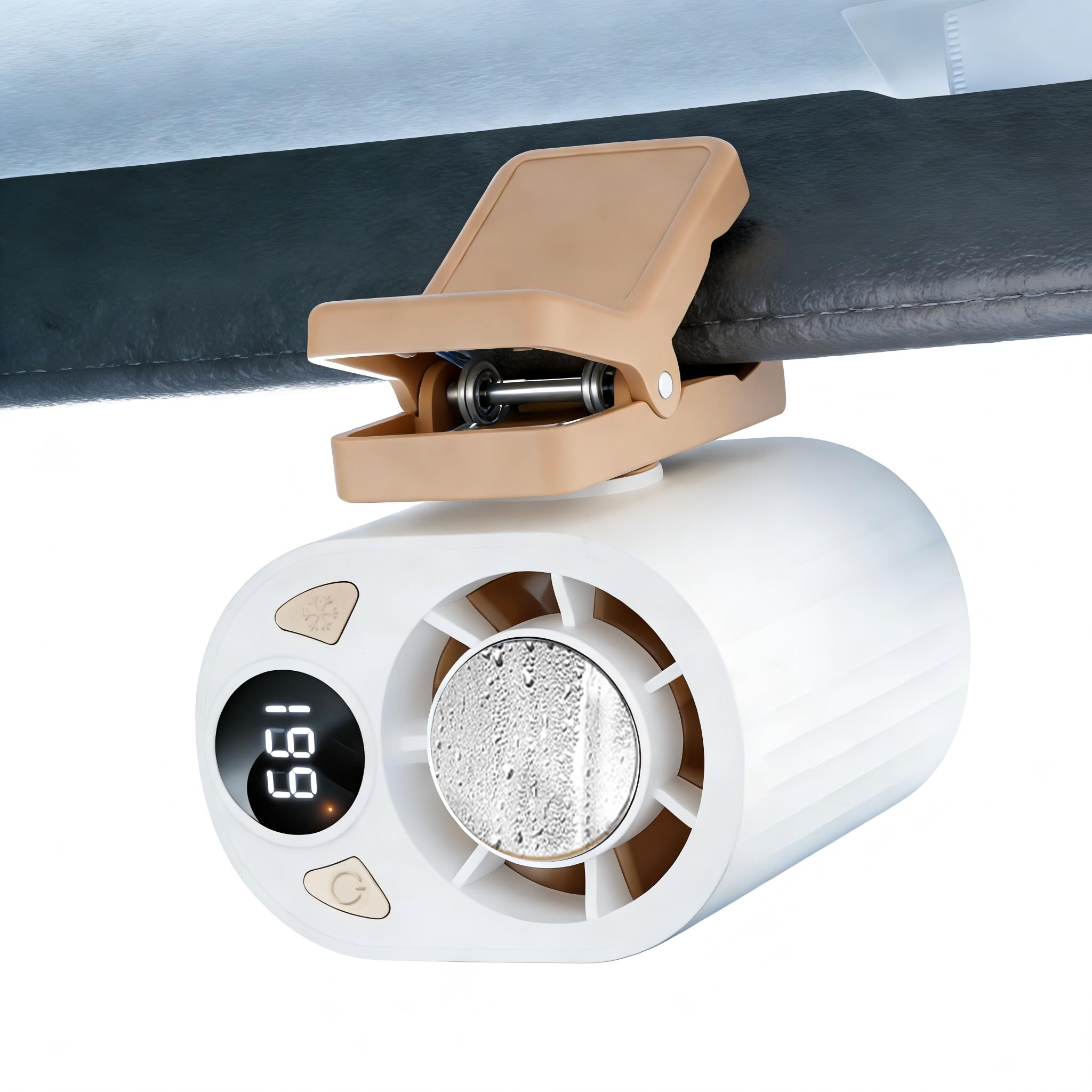 Ventilador de clip para coche sin aspas Foluu con pantalla LED y 199 velocidades 1