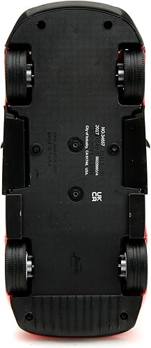 Miniatura 9 de Jada 34657 - Modelo de coche fundido a troquel a troquel 2017 GT rojo claro metálico con rayas negras y rosa Slips Series 1/24