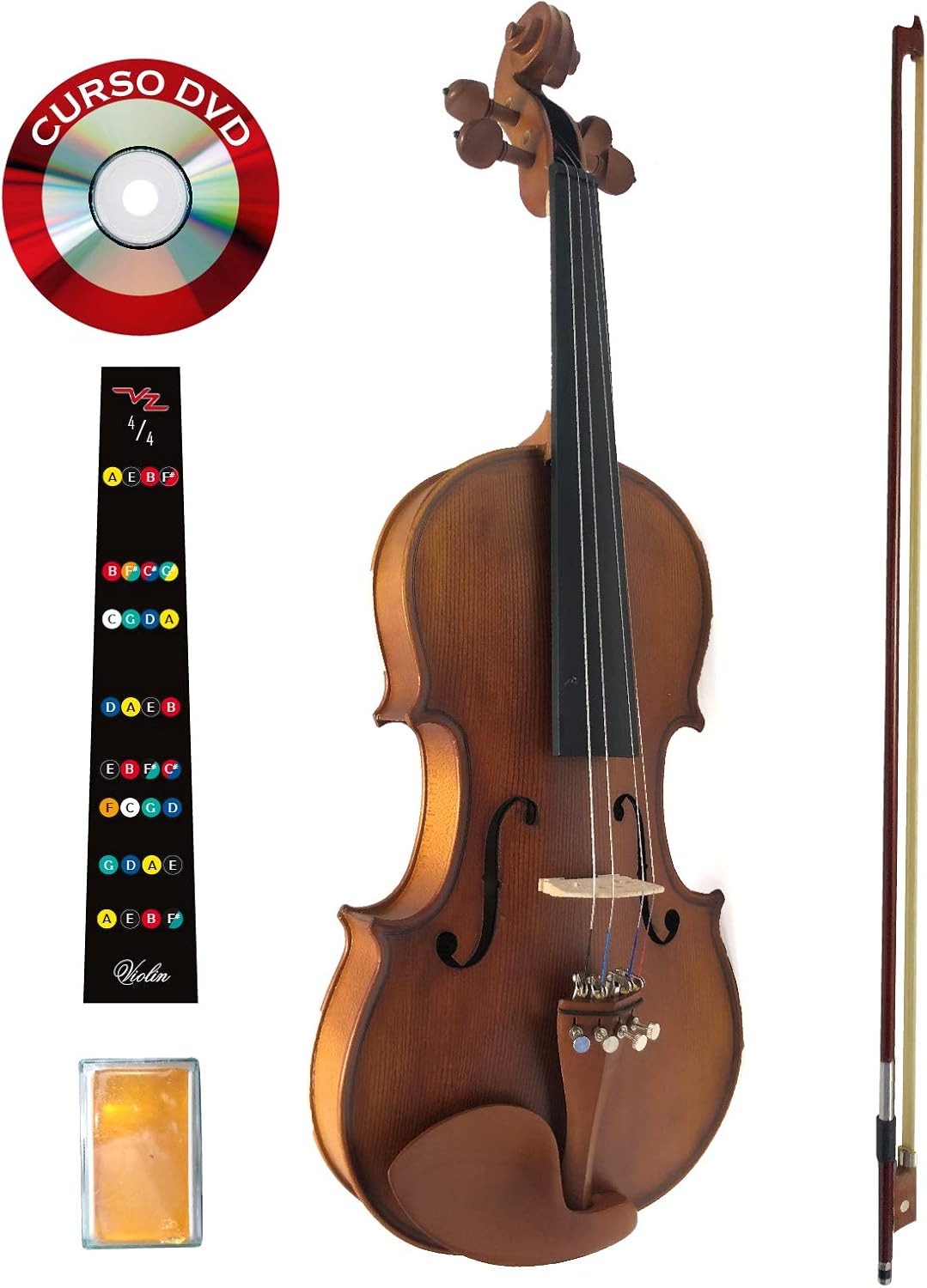 Violin Tipo Antiguo Mate Mv012bm- 4/4 Amadeus cellini : Amazon.com.mx:  Instrumentos Musicales