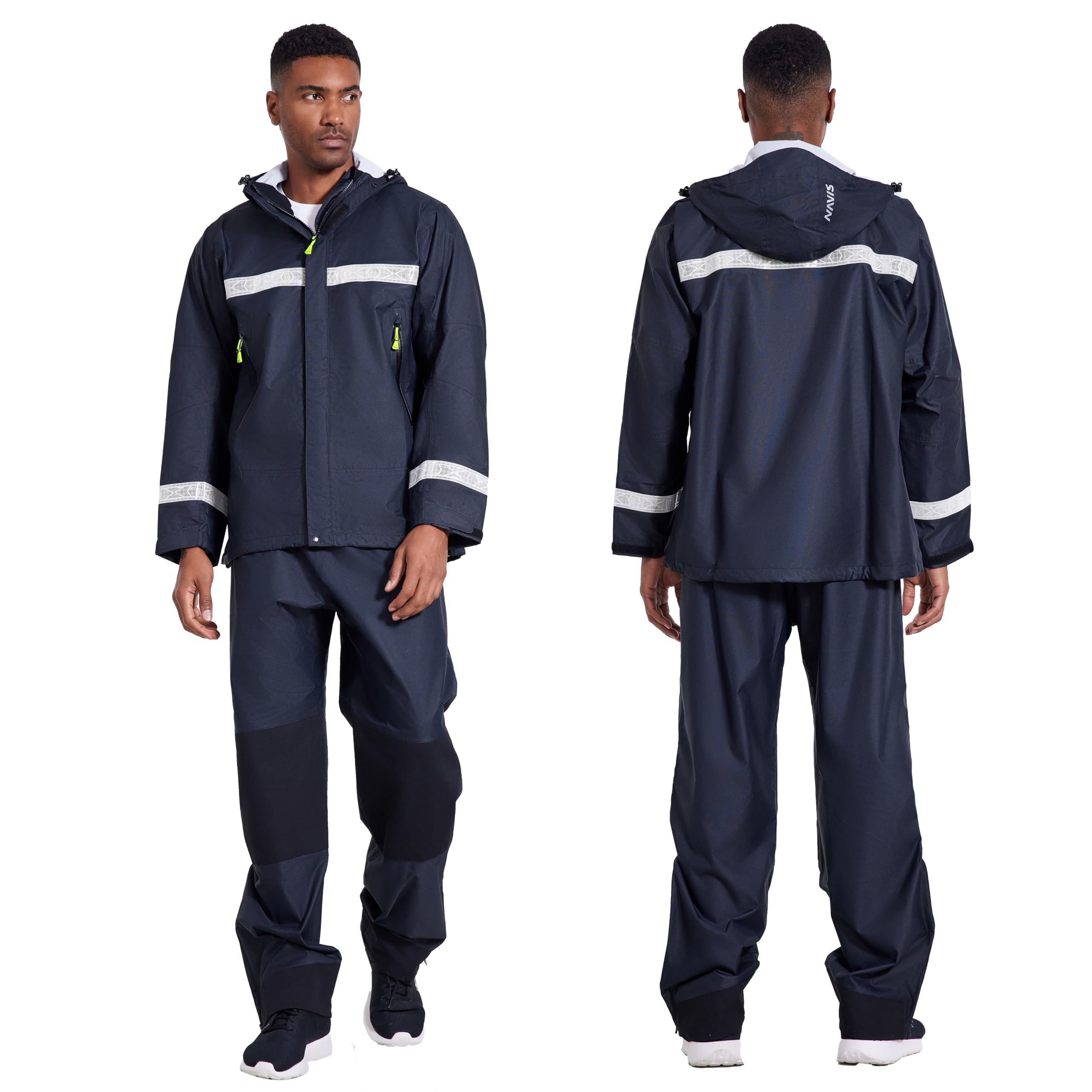 Combinaison Pluie Homme Imperméable, Tenue haute visibilité – Vêtement de travail, pêche et outdoor WS-902