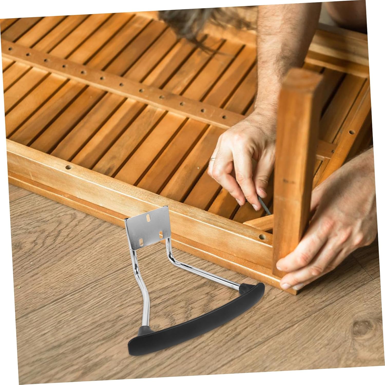 Steel Handrail Office Chair Arm Replacement Pads Ergonomic for Office Home Use