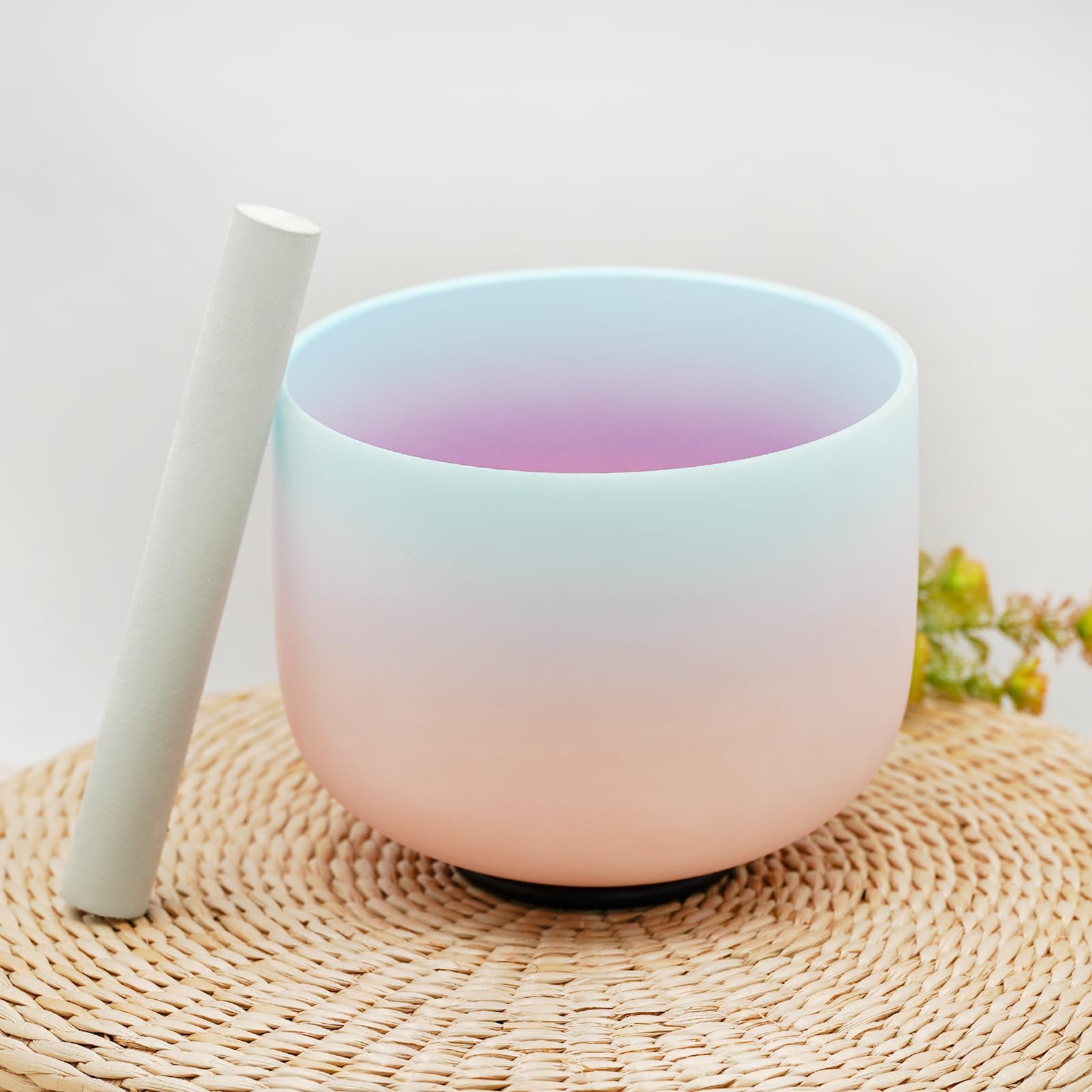 Hye-eun 8zoll Kristall Klangschale 432hz F Tone Meditation Singing Bowl