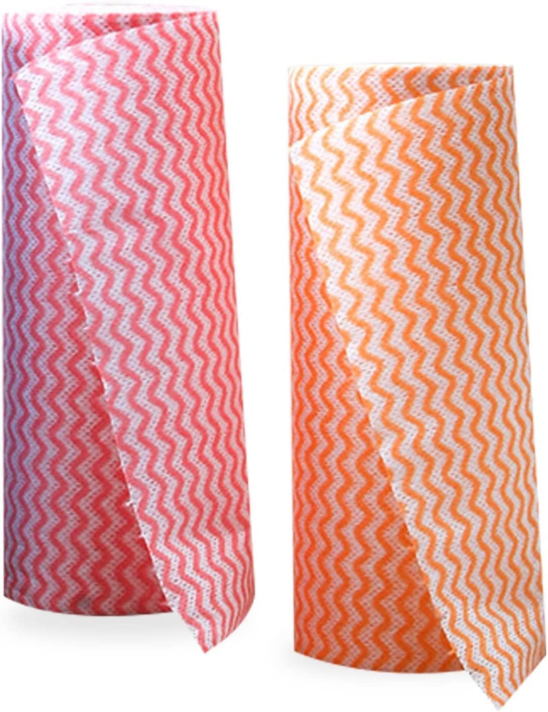 Origami Roll Washable Kitchen Towel Roll Non Woven Kitchen Roll Washable & Reusable Kitchen Tissue Cloth Wipes Paper Roll Easily Cleans & Absorb Water, oil Disposable Kitchen Roll Tissue rolls 2pcs