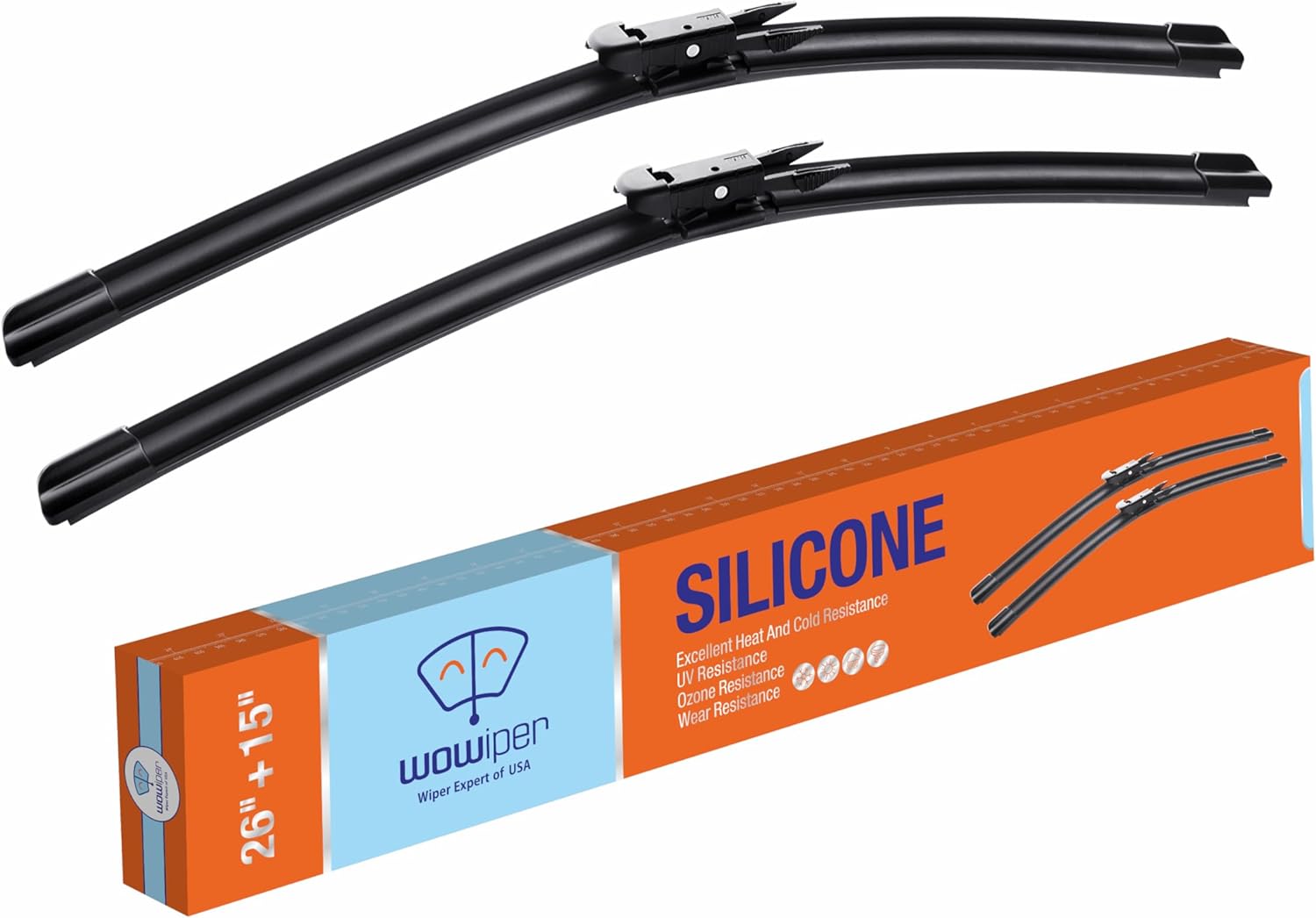 WOWIPER Silicone Wiper Blades 26" + 15" Automotive