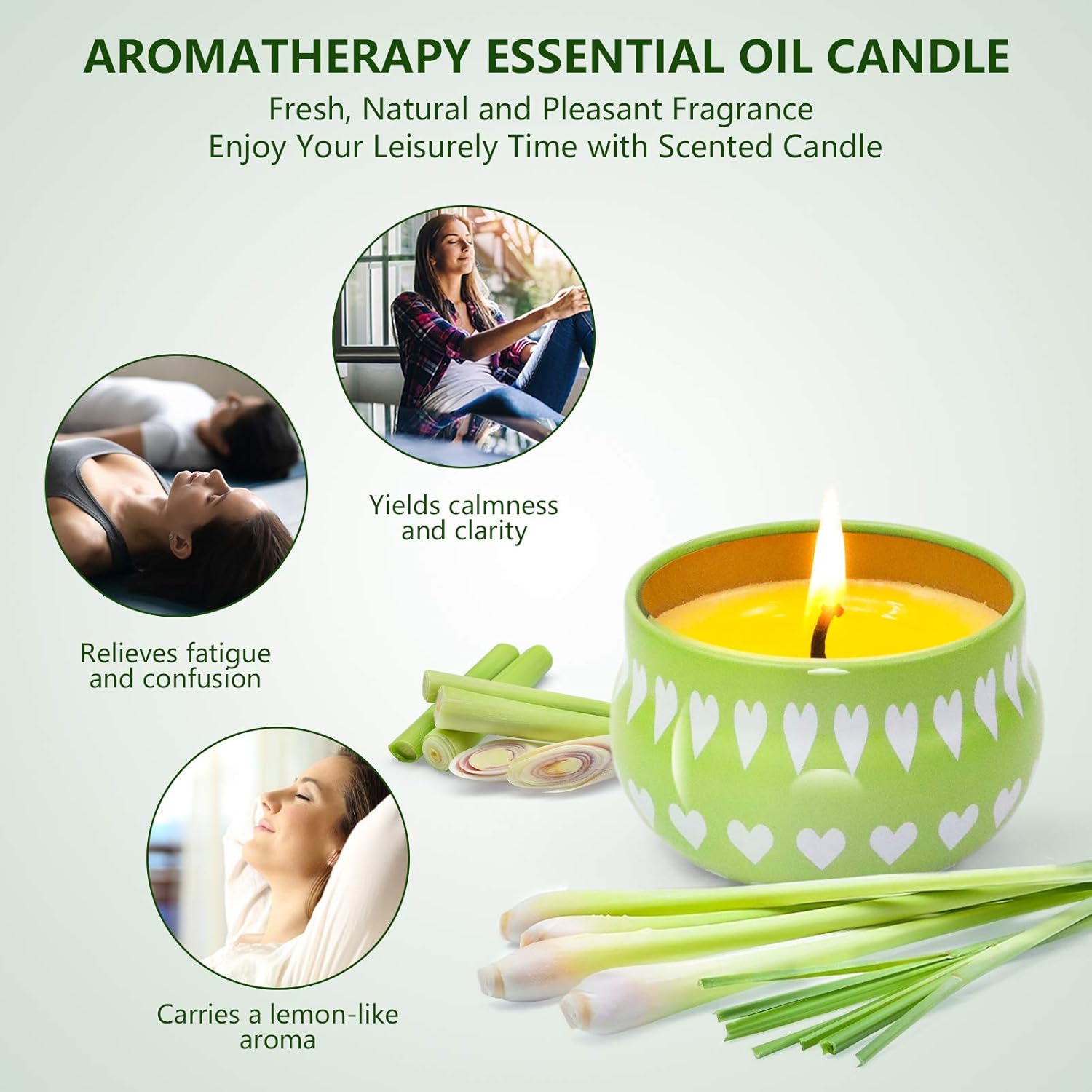 Buy Citronella Candles Outdoors Natural Soy Wax Candles for Garden