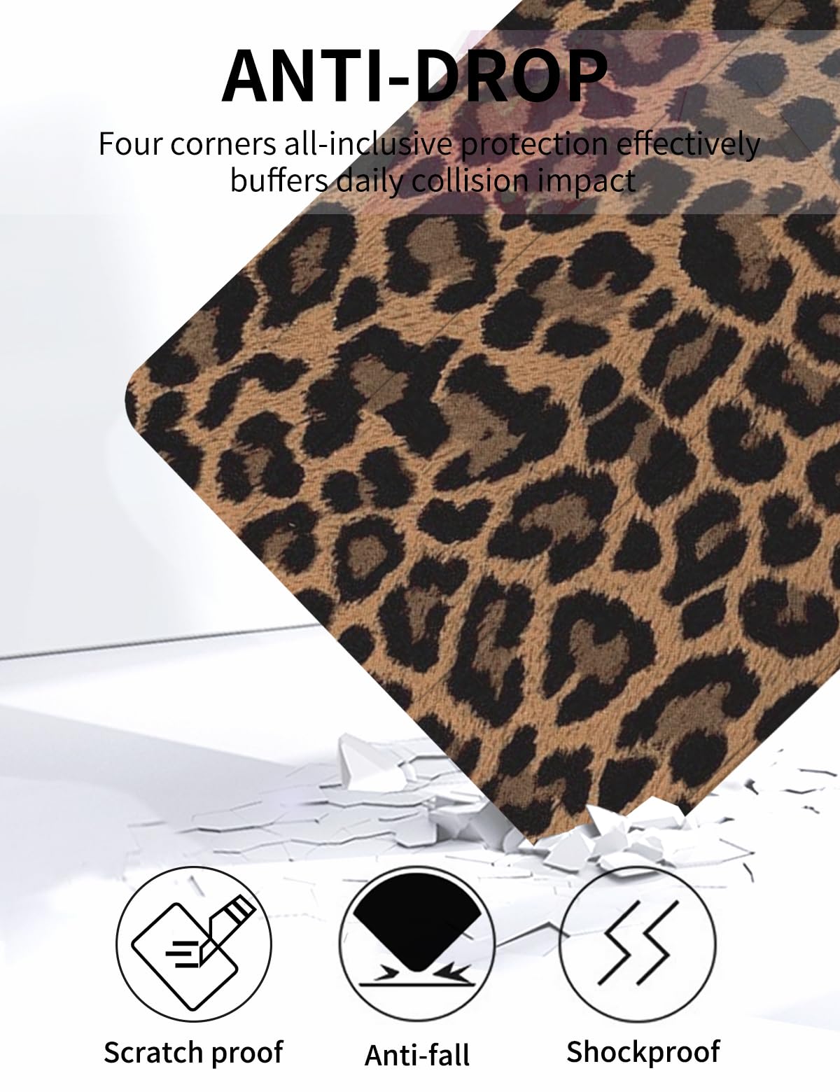 Étui IPad 10,2" 9e/8e/7e Génération - Coque Protection TPU Avec Motif Coquette Rose Cerise Et Porte-crayon Intégré - 12