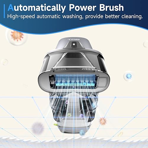 Miniatura 2 de TAB ErasePro H6 - Máquina limpiadora de alfombras, portátil, actualizada, inalámbrica, ligera, sin cables, para mascotas, escaleras, automóvil, con