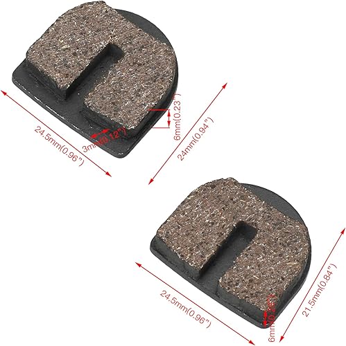 Miniatura 8 de GREHUA Pinza de freno de disco delantera y trasera redondeada para Razor MX500 MX650 SX500 McGrath RSF650 Motovox Dirt Rocket Quad Motocross