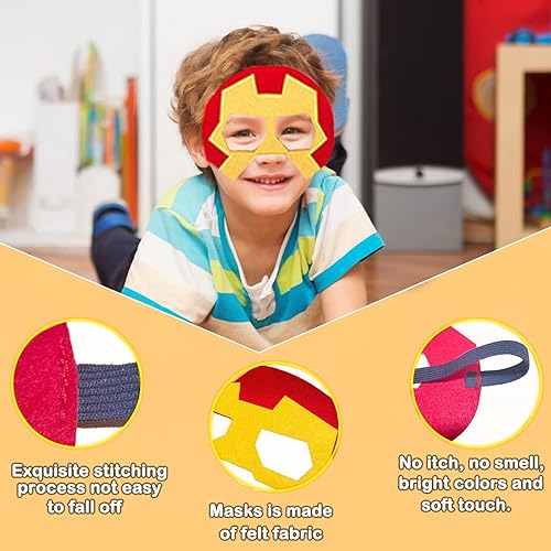 Miniatura 5 de Capas y máscara de superhéroe para niños, disfraces de superhéroe para niños, juguetes de superhéroes para niños, capa de superhéroe, disfraz,