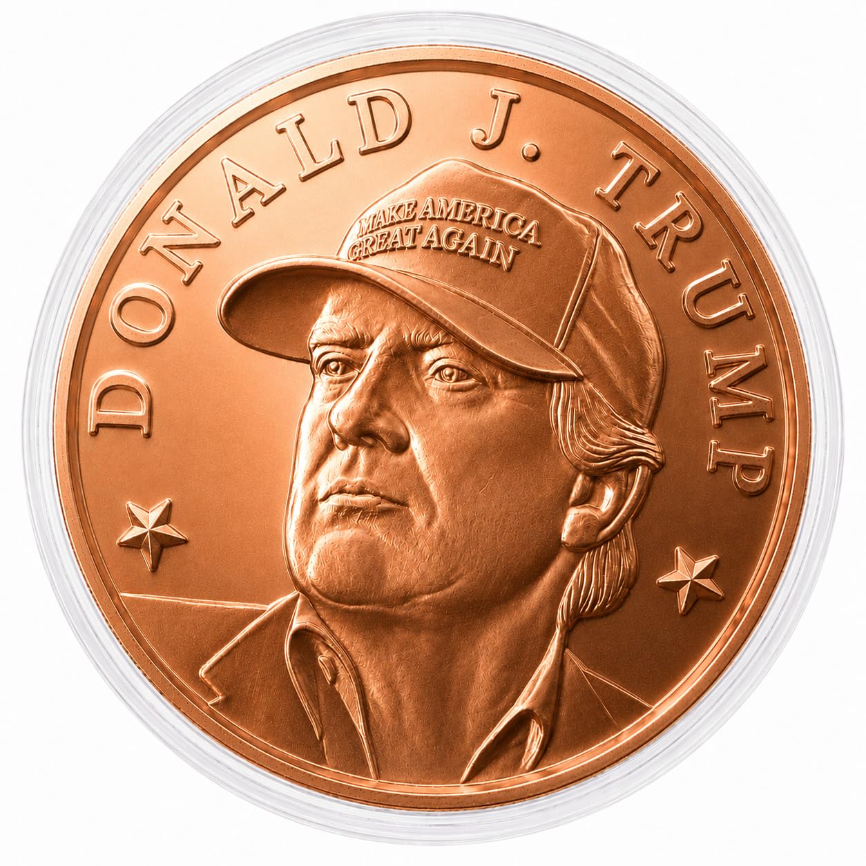 Amazon.com: Donald J. Trump MAGA Hat Commemorative 1 oz Pure .999