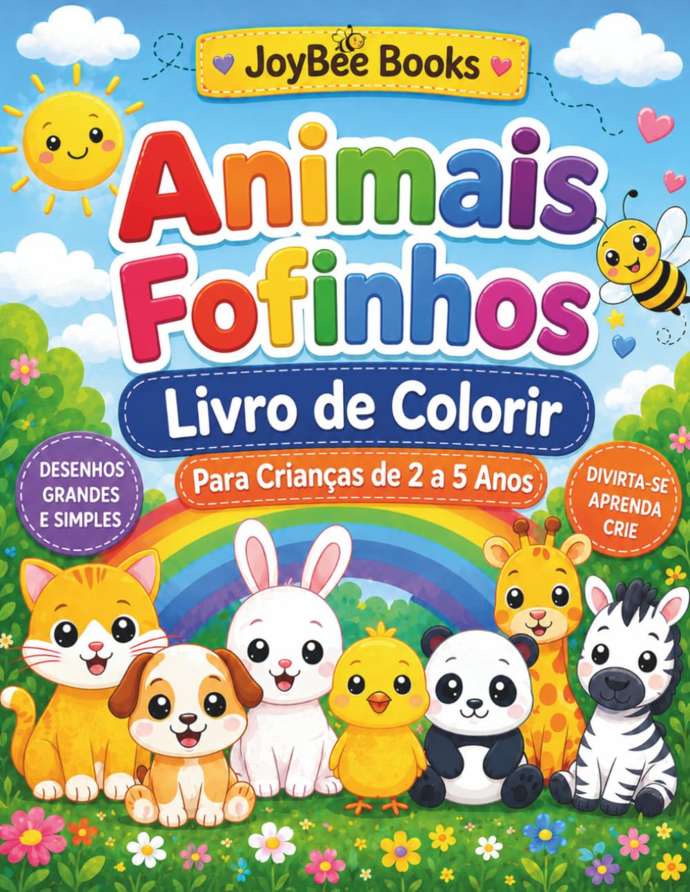 Animais Fofinhos: Livro de Colorir (JoyBee Pequenos Exploradores)