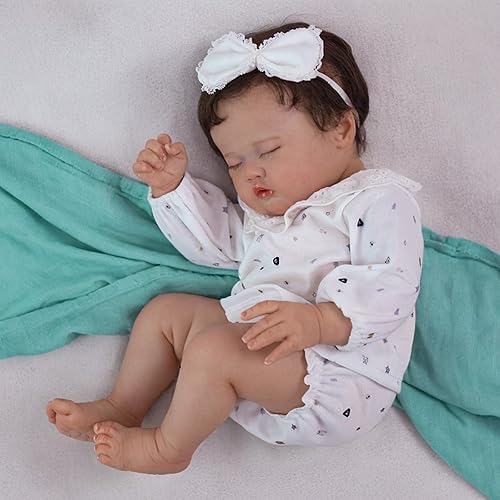 Miniatura 27 de SCOM Muñecas realistas de bebé recién nacido, de 20 pulgadas, muñeca de bebé recién nacida, muñecas de bebé de la vida real con cuerpo suave