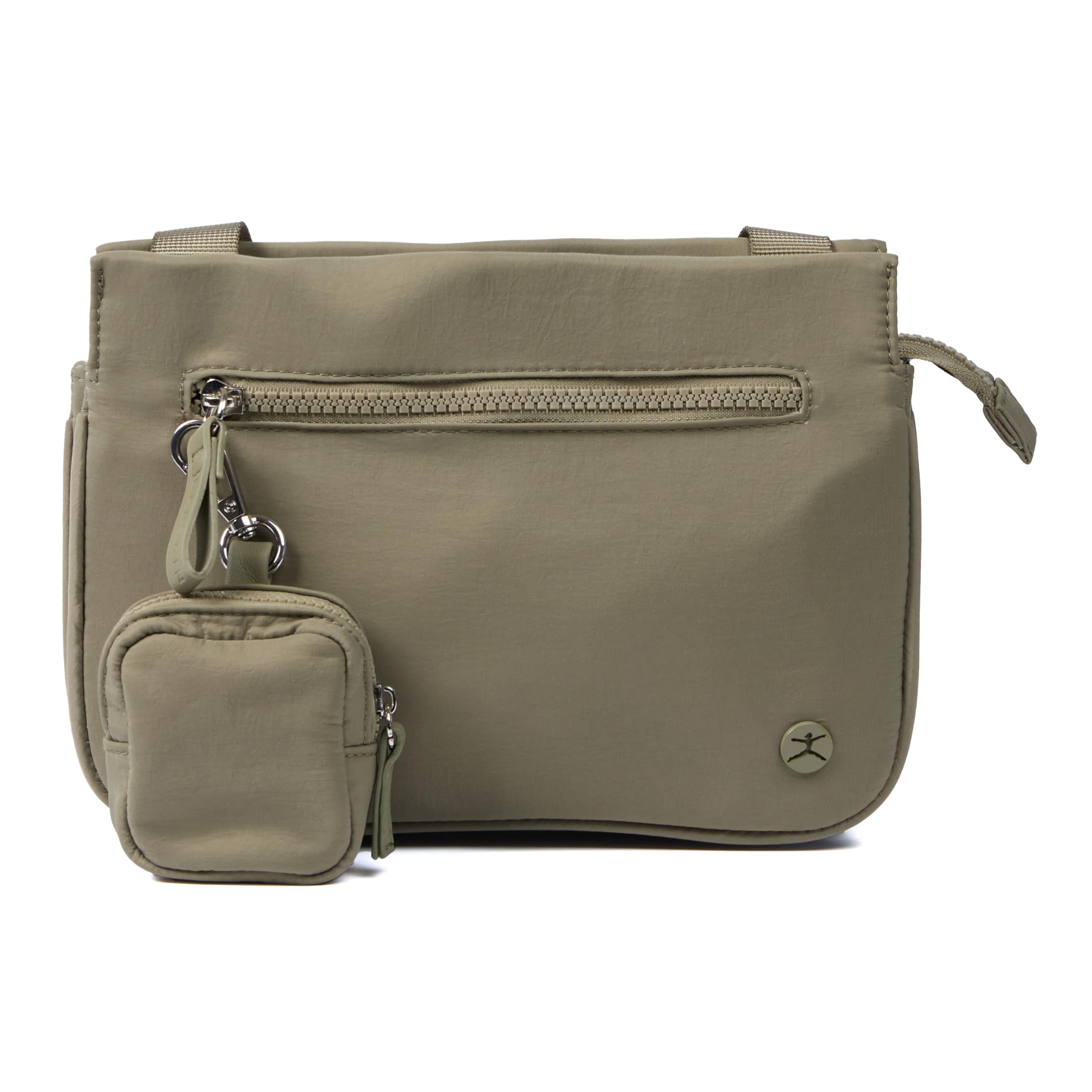 Danskin Women's Riley Crossbody Nylon, Green