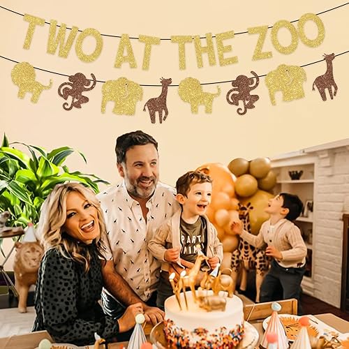 Miniatura 5 de Cartel con temática de safari de selva salvaje con dos banderines en el zoológico, letrero temático de safari de selva con temática de animales,