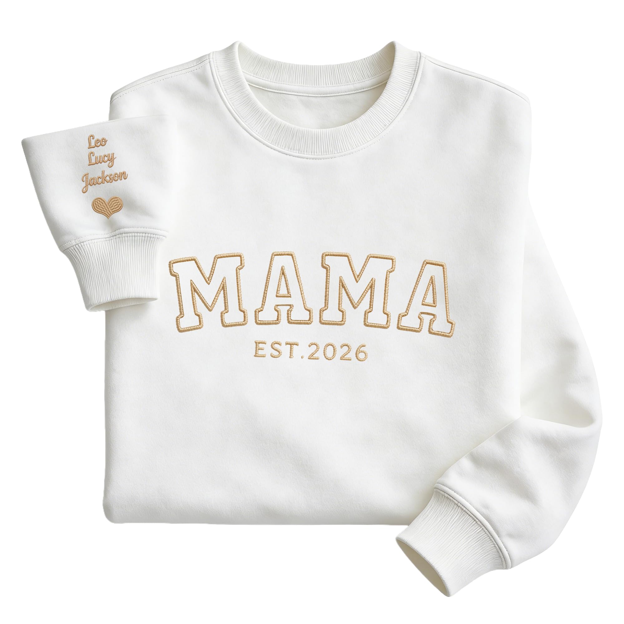 Sudadera Bordada Personalizada para Mamá, Sudadera Bordada Mama Personalizadas, Sudaderas con Capucha Personalizadas Bordadas, Regalos Hoodie para Nueva Mamá, Día de la Madre, Cumpleaños — view 9