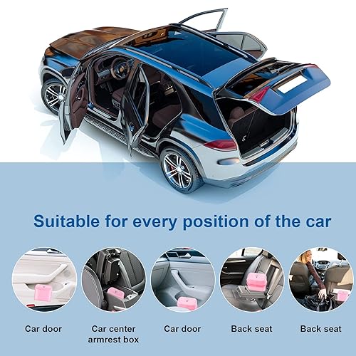 Miniatura 7 de Cubo de Basura para Automóvil con 20 Bolsas de Basura y 2 Ganchos, Mini Cubo de Basura para Automóvil Tipo Colgante Impermeable, Cubo de Basura