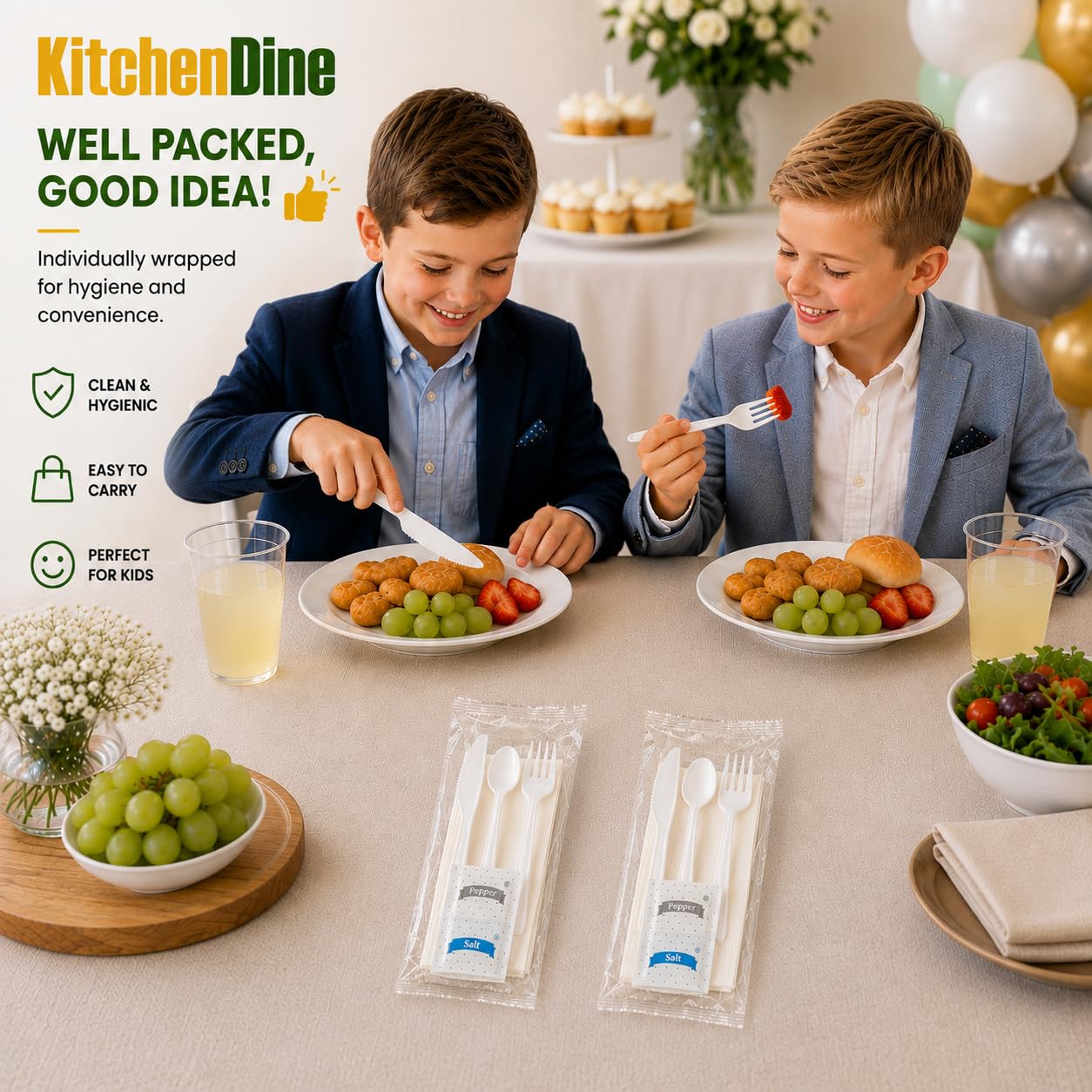 Disposable Cutlery Set - 100 Piece Pack -9