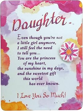 Blue Mountain Arts Daughter Magnet with Easel BackHoliday, Birthday, Graduation, Just Because, or "I Love You" Gift from a Mom or Dad, 4.9 x 3.6 Inches Daughter
