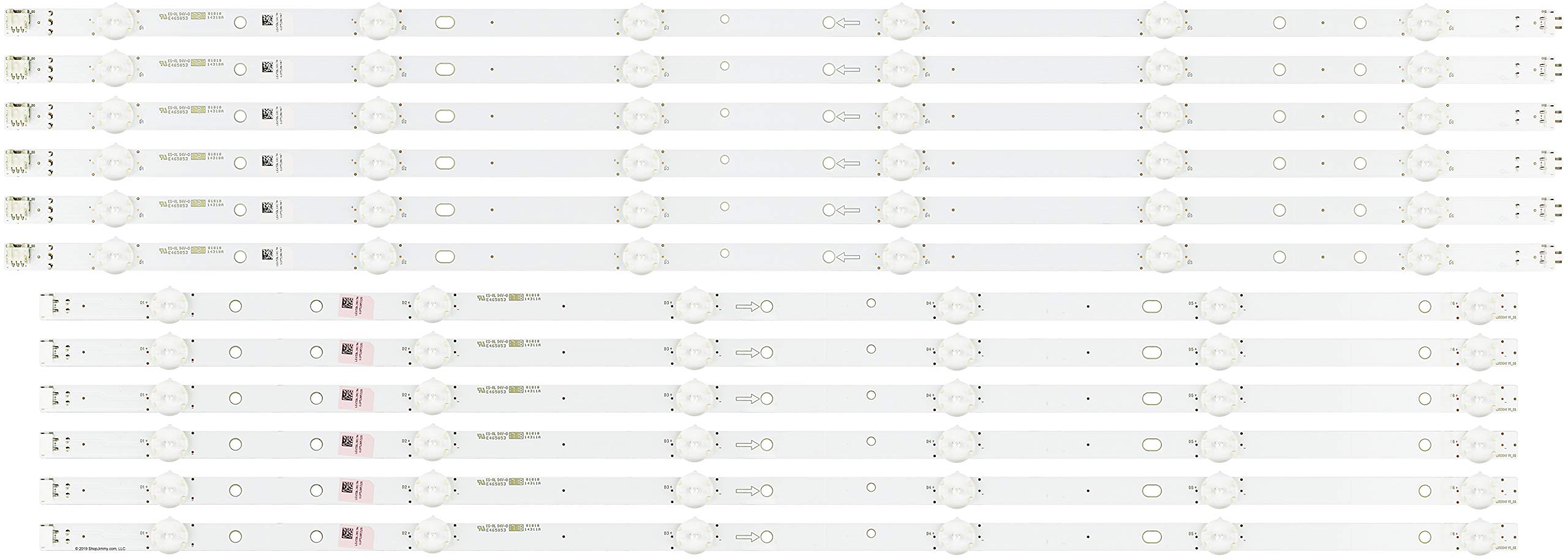 ShopJimmy LB65041 LED Backlight Strips (12) E65-E3 (See Notes) New
