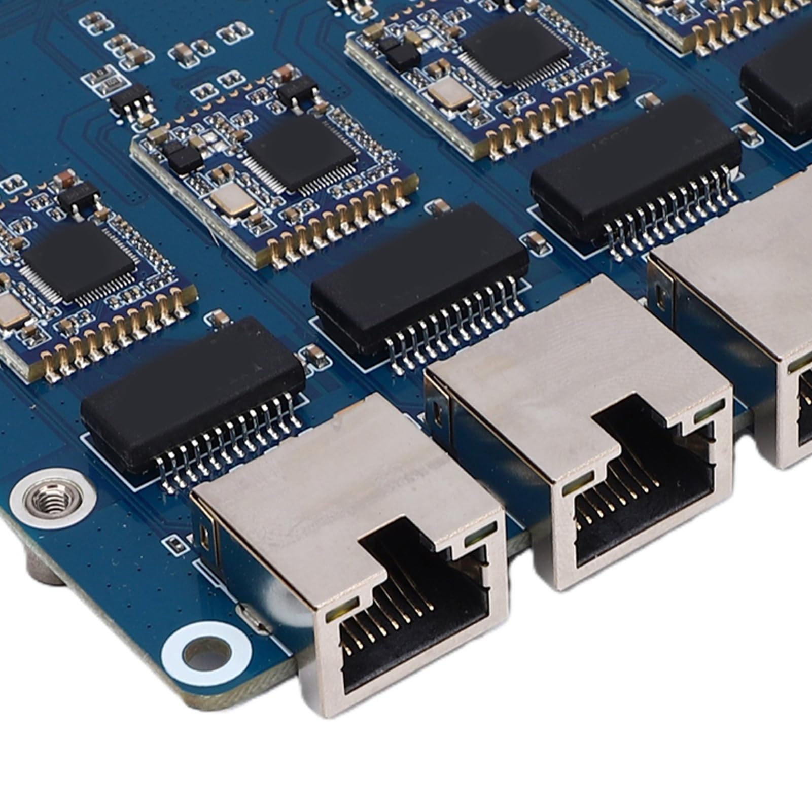 Generic Placa de Expansión PCIe a 4 Canales 2,5G Eth con Transferencia de Datos Estable para Adaptador Ethernet Rasp Pi 5 Listo para Usar