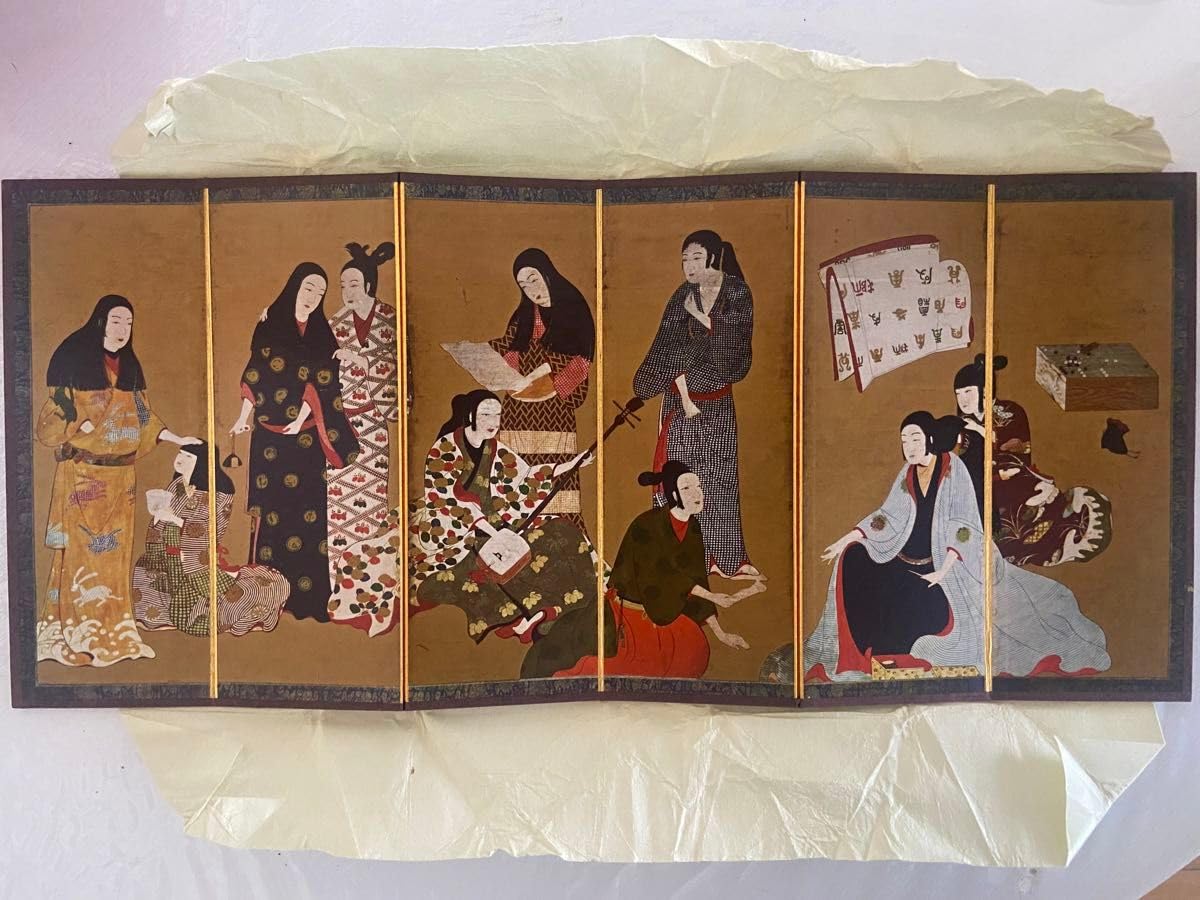 Amazon.co.jp: 国宝 松浦屏風 大和文華館蔵 江戸時代 : おもちゃ