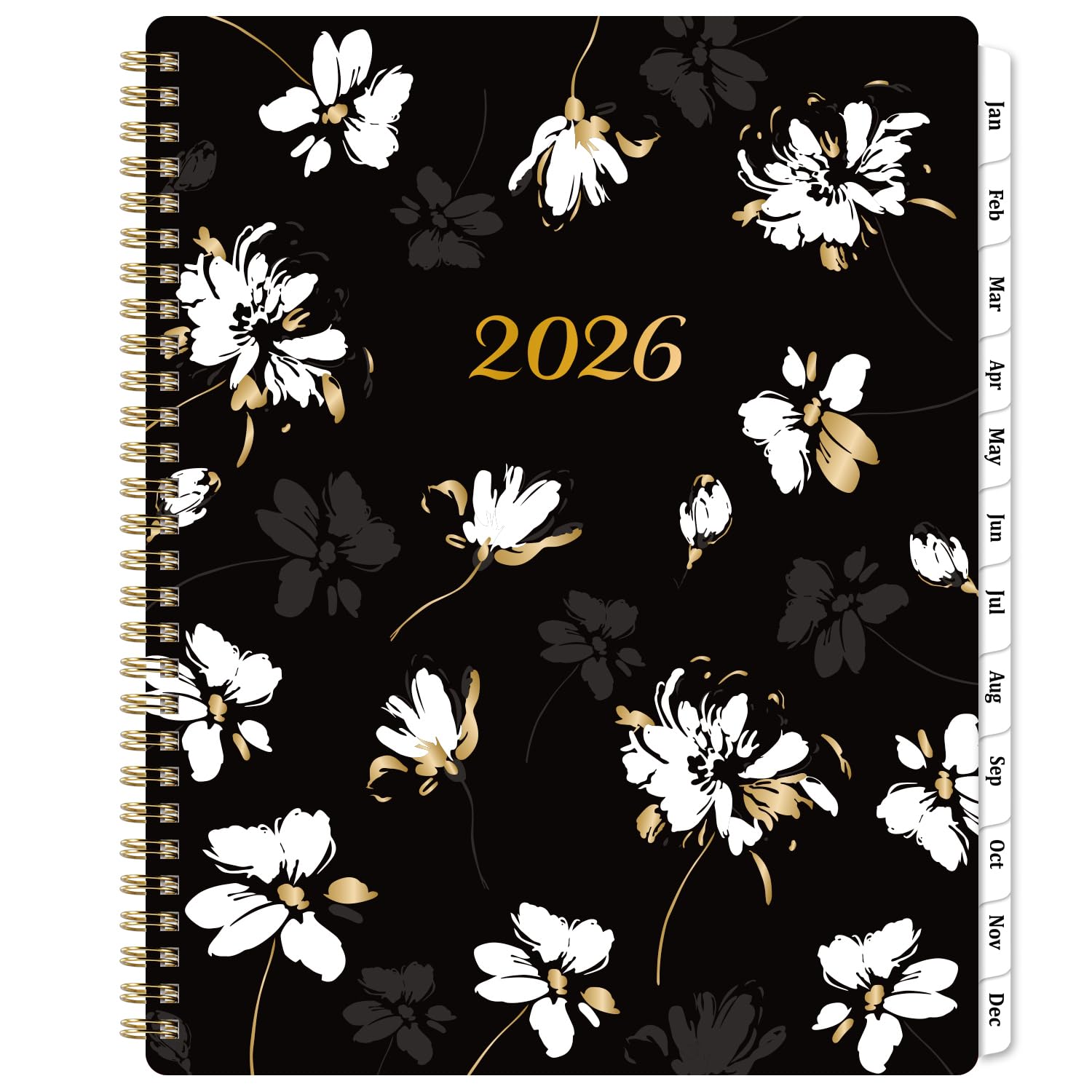 2026 Planner - 2026 Planner Weekly and Monthly, January - December 2026, Calendar Planner 2026 with Monthly Tabs, Floral Cover