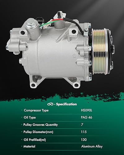 Miniatura 8 de Compresor de aire SCITOO Compatible con Acura TSX 2.4L 2009 2010 2011 2012 2013 2014 CO 11313C