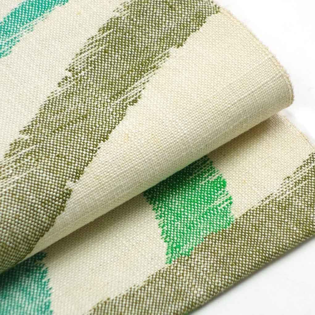 【12200円】名古屋帯 リサイクル帯 幅31.5cm 長さ350cm美品 レディース 正絹（シルク） 秋冬春用 生成色 抽象柄