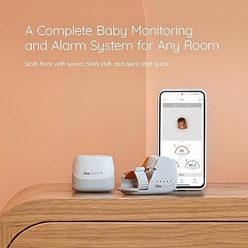 Miniatura 2 de Masimo Stork Vitals - Sistema de monitoreo de bebés en casa inteligente - Proporciona datos de salud continuos para tu bebé - Incluye Stork Boot,