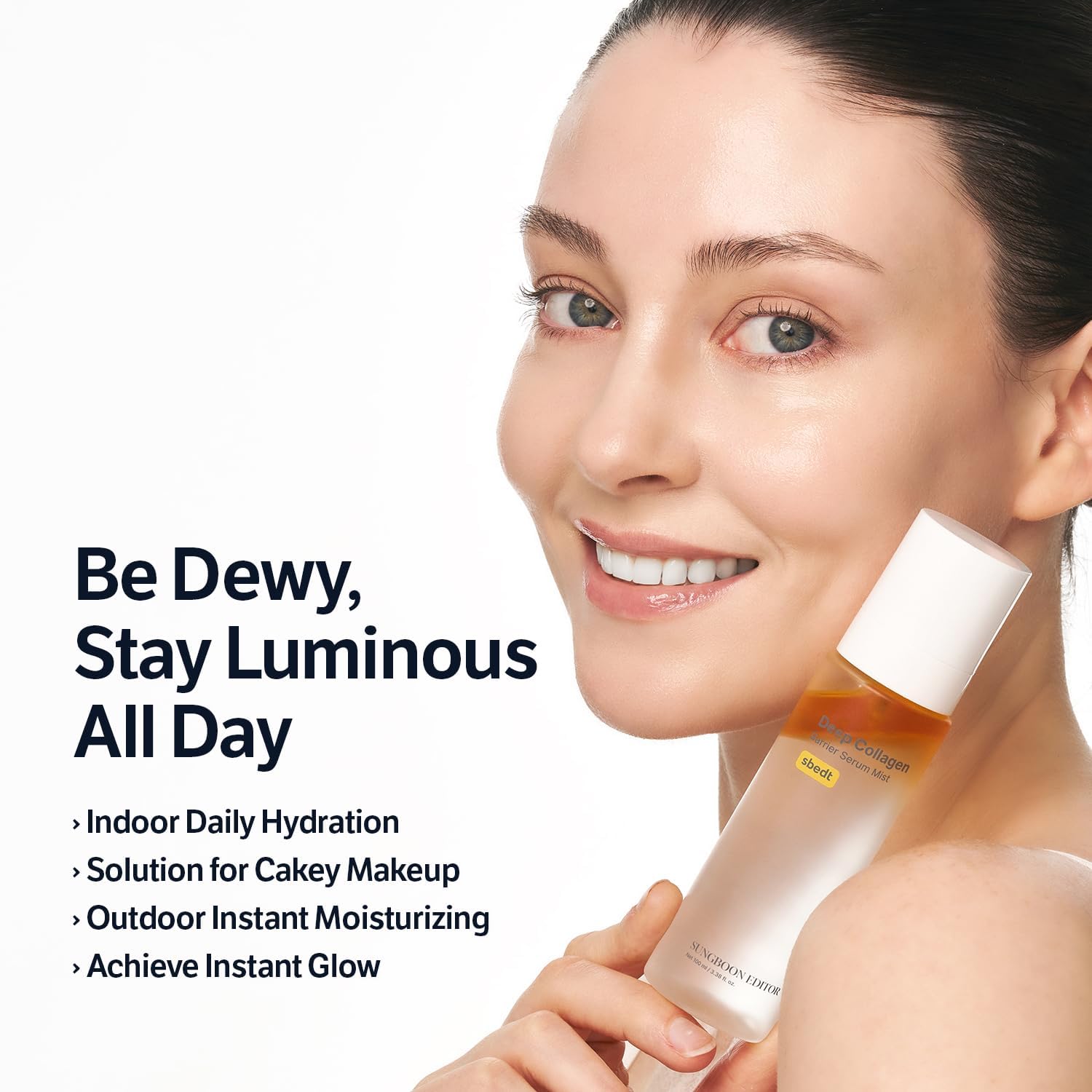 SUNGBOON EDITOR Deep Collagen Ultimate Collagen Glow Set | Filler Serum, Glowy Mist, Retinol Capsule Cream, Pads & Overnight Mask | skin-conditioning, Hydration & Skin Elasticity Set - Image 4