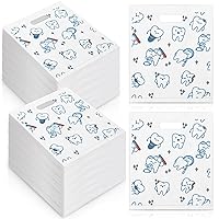 Vista 1 de Jetec 200 bolsas para el cuidado del paciente dental a granel, 8.18 x 9.25 pulgadas, bolsa de regalo dental con asas, bolsa de mercancía