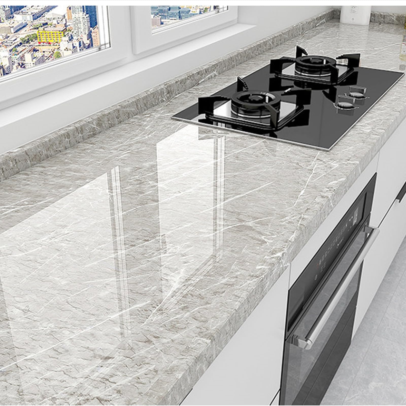 Papel De Pared Decorativo Marmol,Film Adhesivo Decorativo De FáCil Limpieza Marmol,Impermeable,Resistente Al Aceite,para Mesas,Encimeras,Muebles Y Superficies Lisas