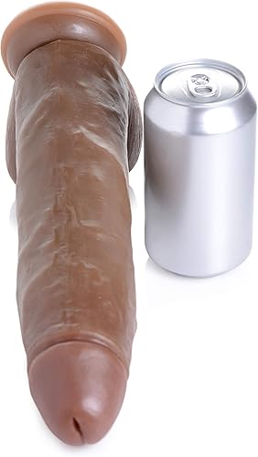 Miniatura 5 de Lynx Consolador de 11 pulgadas con bolas - marrón