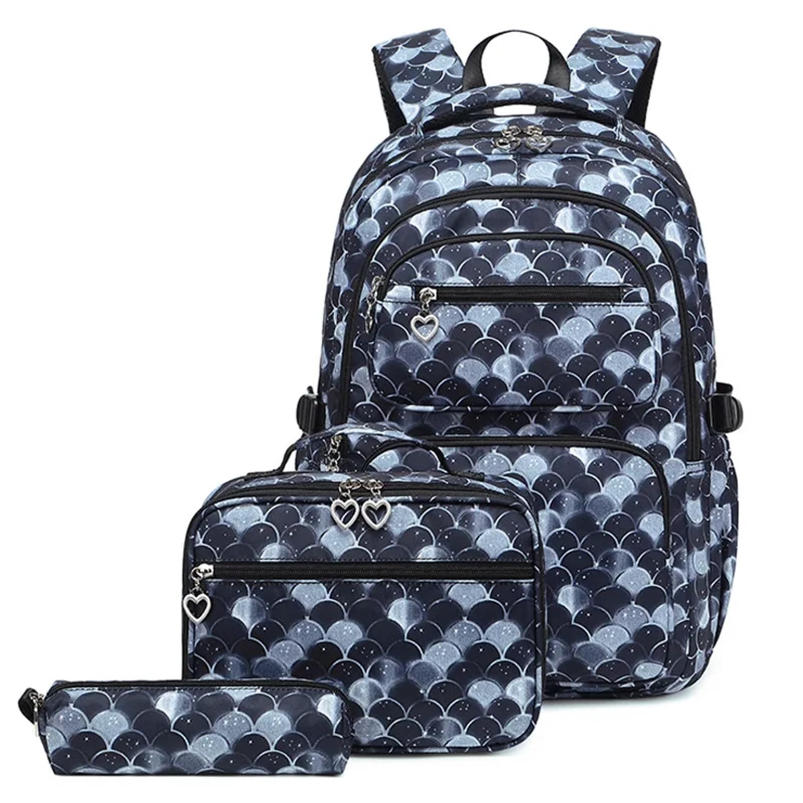 Mädchen-Rucksack for Grundschulkinder, Schulranzen-Set, süße Schulrucksäcke for Mädchen, wasserabweisend Schultaschen Set(Color 1)