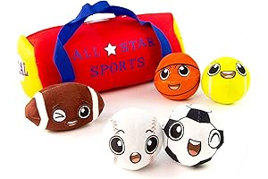 BABY K My First Sports Bag for Baby, 5 Plush Sport Balls...