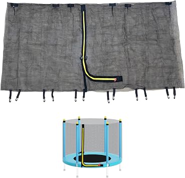 55" 60" Trampoline Replacement Net, with Zippers, Protection BucklesNet Only