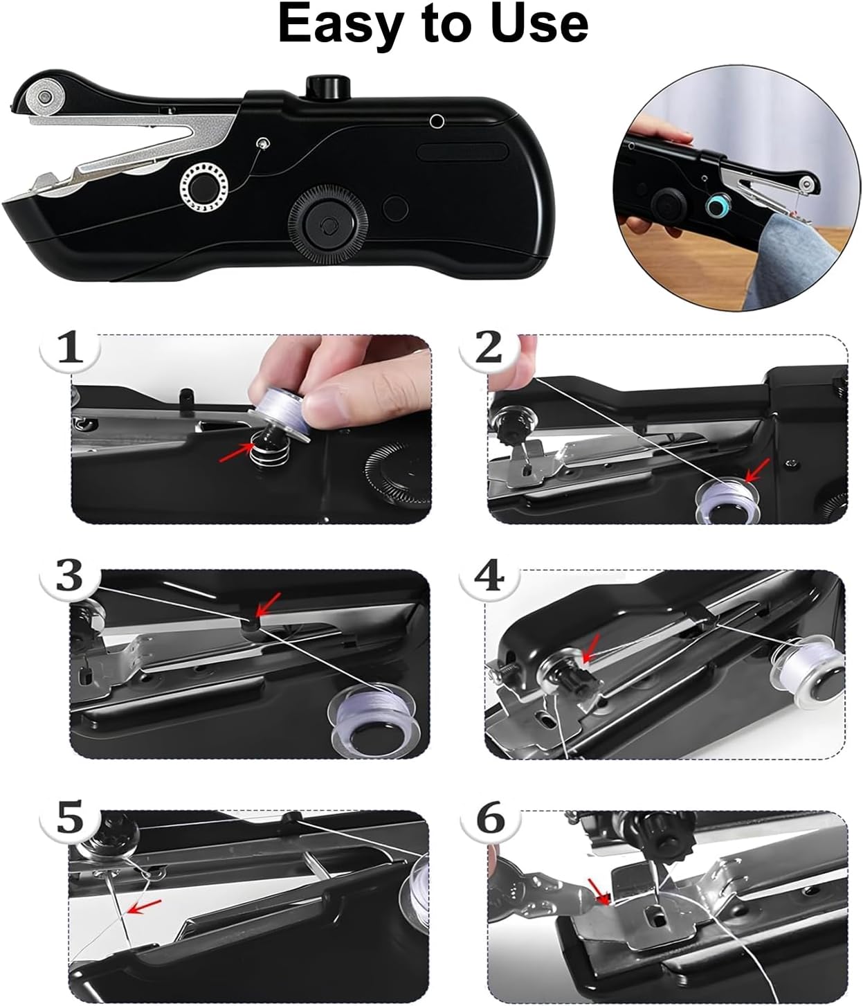 Handheld Sewing Machine,Hemming, & DIY